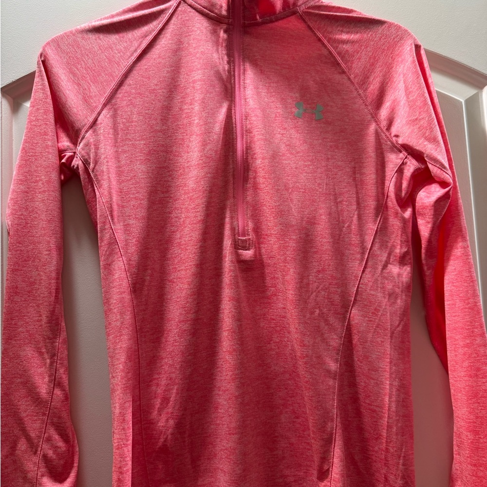 Under Armour Heather Coral Pink Performance Top